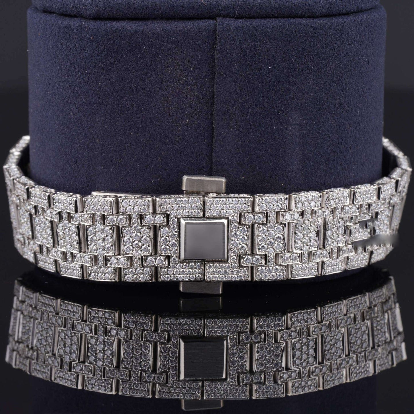 Classic Moissanite Diamond Iced Out Bust Down Watch – Luxury VVS Automatic Bling Watch for Men with Timeless Design