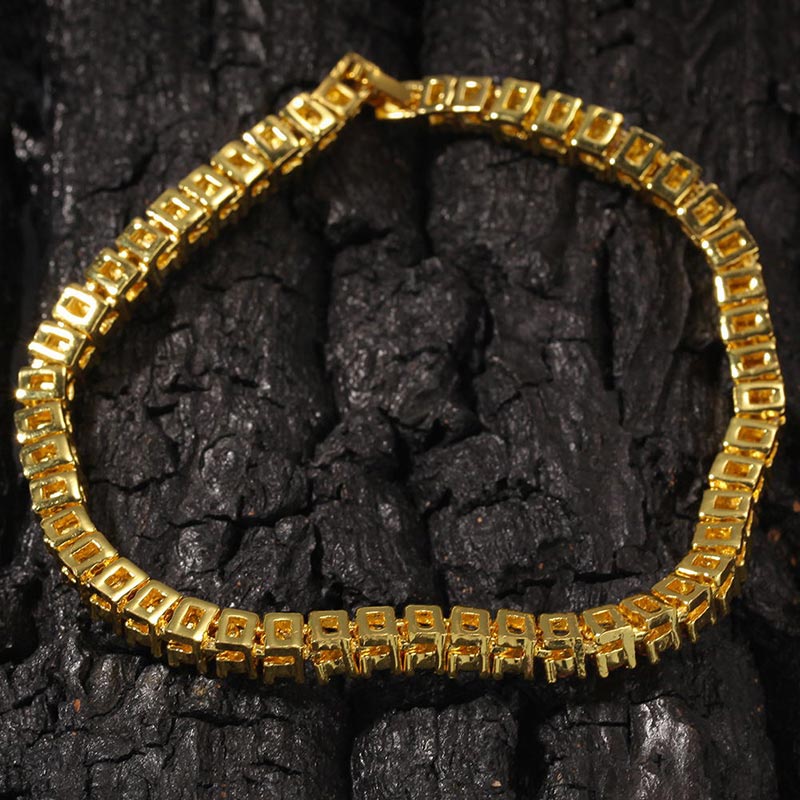 4mm Multi-Color Moissanite Tennis Bracelet – VVS Diamond-Look Rainbow Jewelry for Men & Women