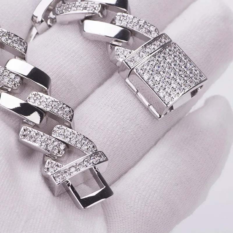 "10mm Moissanite Cuban Link Bracelet – Iced Out VVS Diamond-Look Hip Hop Jewelry for Men & Women"