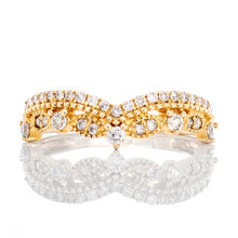 "0.35ctw Fancy Moissanite Chevron Band Ring – VVS D-Color 925 Sterling Silver Elegant Stacking Ring for Women"