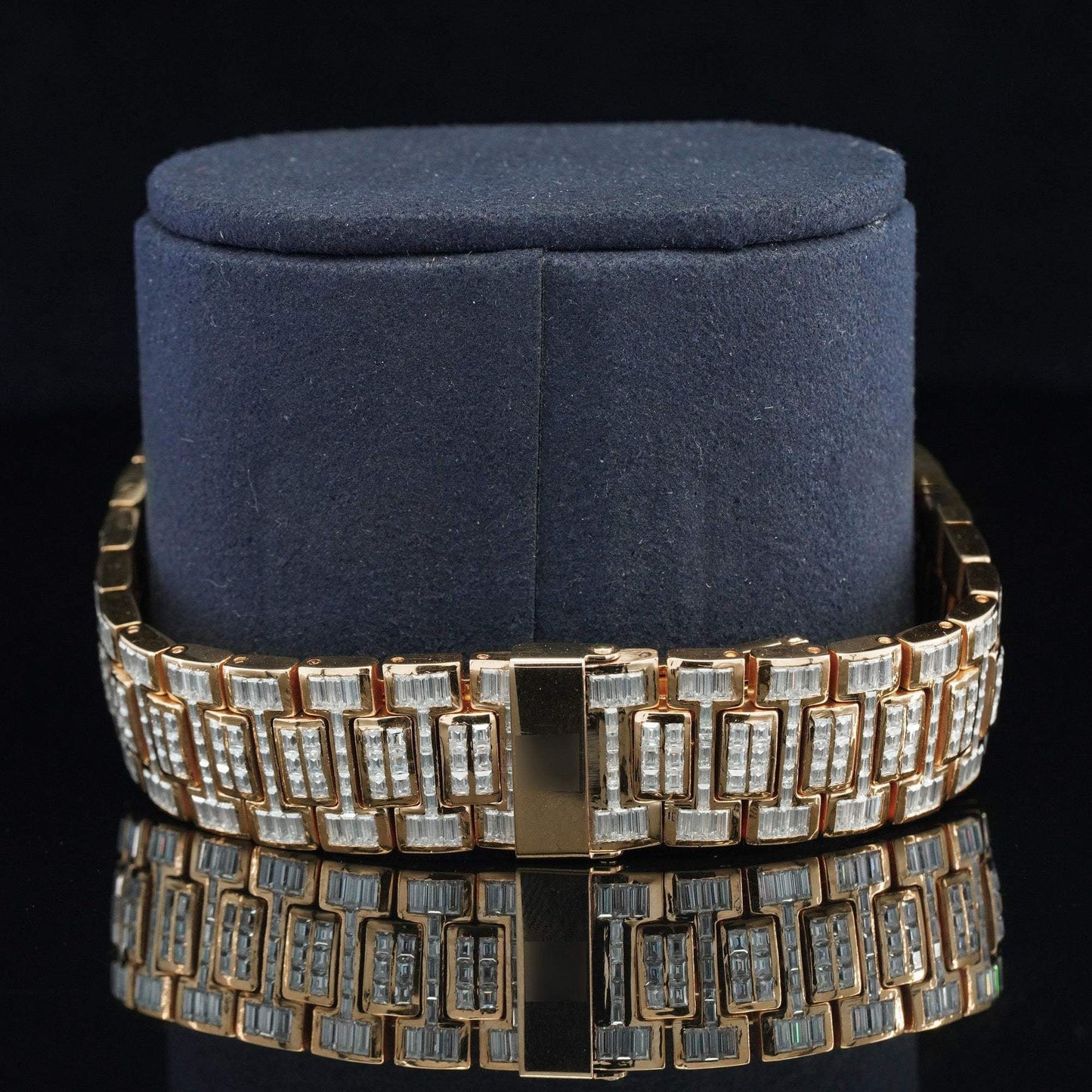 Exceptional Iced-Out Moissanite Watch – Automatic Chronograph, Waterproof Luxury Timepiece for Men