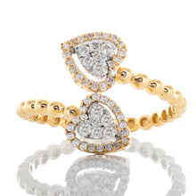 "0.25ctw Moissanite Heart Cluster Cross Ring with Beaded Shoulders – VVS D-Color 925 Sterling Silver Faith-Inspired Jewelry for Women"