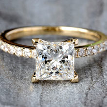 "Oval Cut Moissanite Solitaire Ring with Matching Eternity Band – VVS D-Color 925 Sterling Silver Bridal Ring Set for Women"