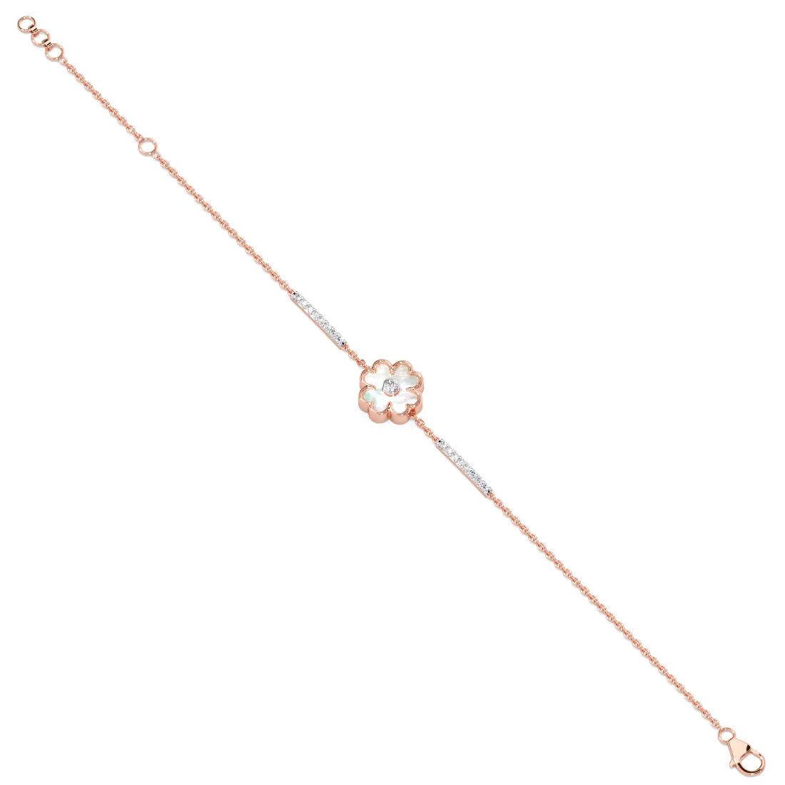 55 MM Moissanite Strung Clover Diamond Chain Bra – VVS Luxury Body Jewelry for Women in Yellow, Rose & White Gold Finishes