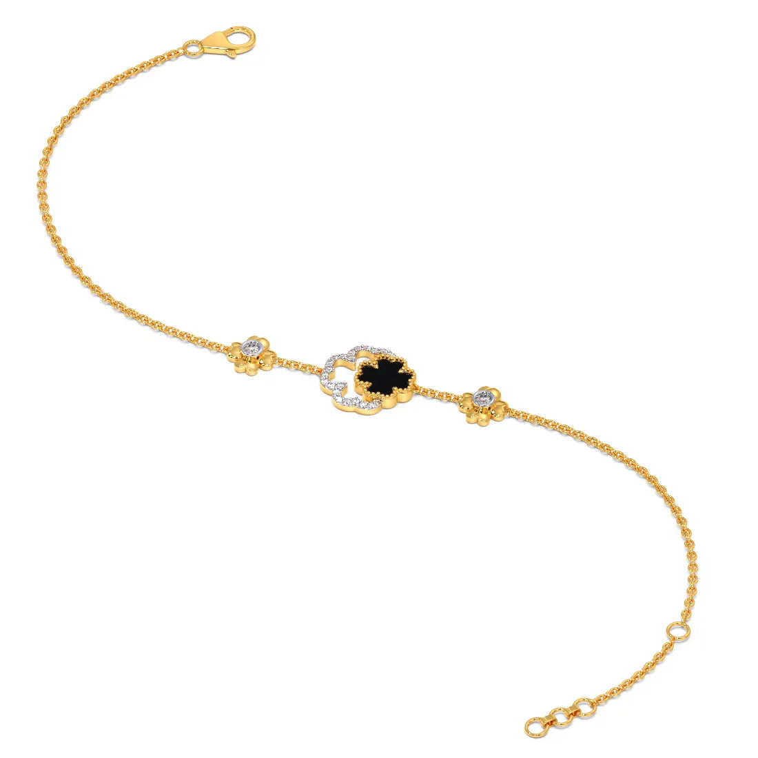 5 mm Moissanite Clover “Spread Love” Diamond Chain Bra – Luxury Body Jewelry for Women in Gold & Silver Finishes