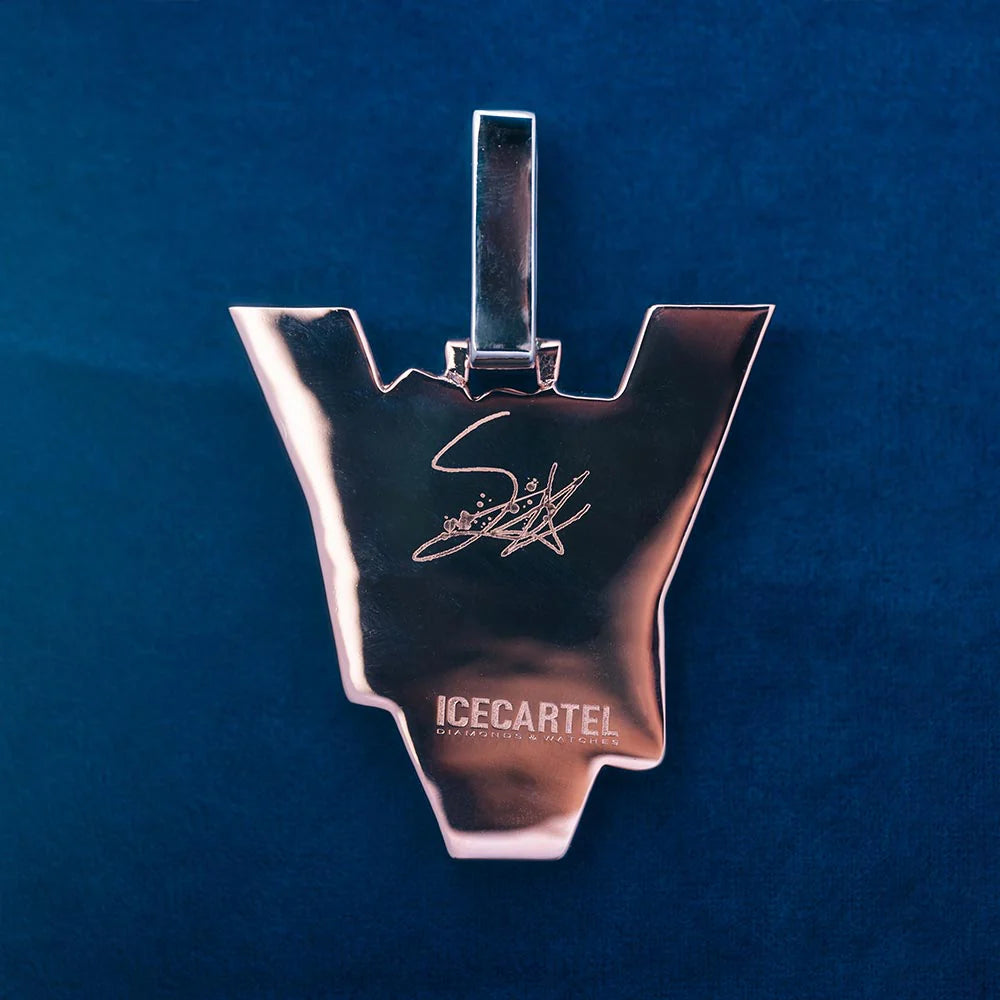 DW” Custom Moissanite Pendant – Iced Out Diamond-Look Personalized Hip Hop Necklace Jewelry