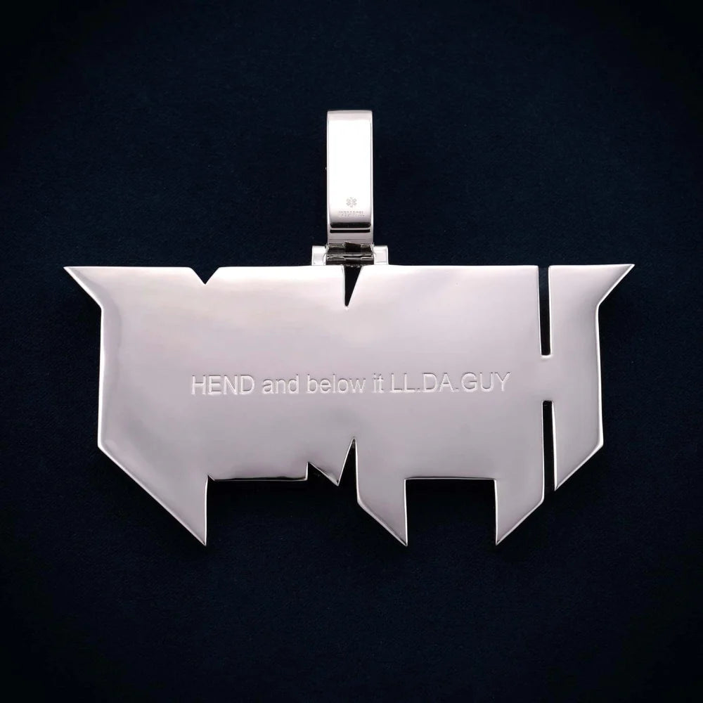 "HENDO" Custom Moissanite Pendant – Iced Out Diamond-Look Personalized Hip Hop Necklace Jewelry