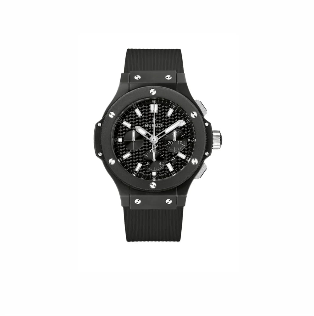 "Hublot Big Bang Men’s Watch – Black Ceramic Bezel with Stainless Steel Case Luxury Swiss Timepiece"