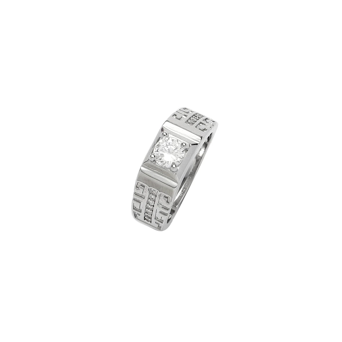 "Artificial Everlasting Solitaire Engagement Ring for Women | Elegant Gold-Plated American Diamond Adjustable Jewelry"