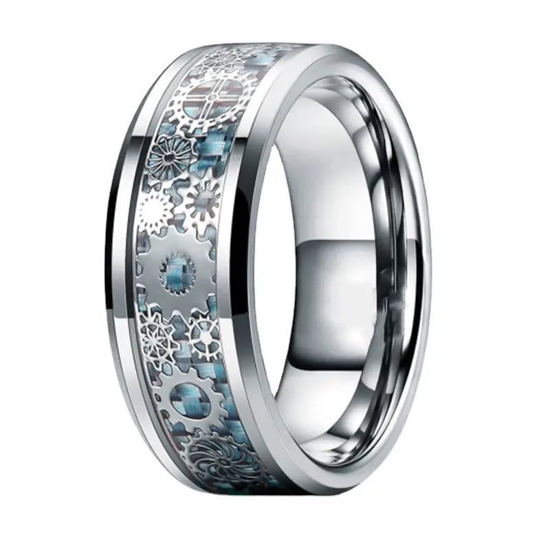 "Artificial Polished Perfection Band Ring for Women | Sleek Gold-Plated Adjustable Fashion Jewelry"