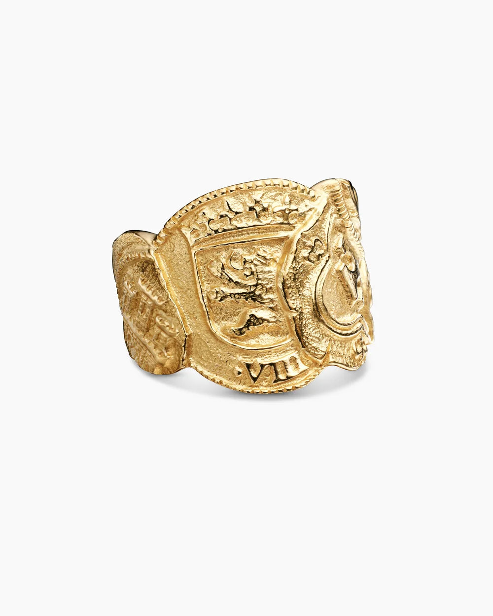 David Yurman Shipwreck Coin Signet Ring in 925 Sterling Silver – Antique-Style Designer Men’s Ring | Luxury Historical Coin Jewelry