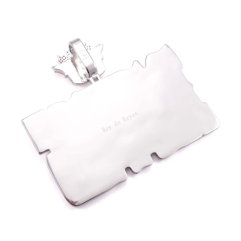 "‘REYES’ Custom Moissanite Pendant – Iced Out Diamond-Look Personalized Hip Hop Necklace Jewelry"