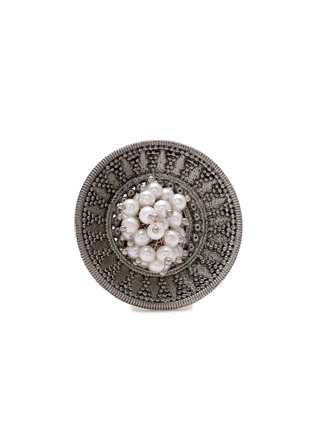 "Artificial Oxidized Tribal Ring for Women | Priyaasi Ethnic Adjustable Finger Ring – Traditional Jewelry"
