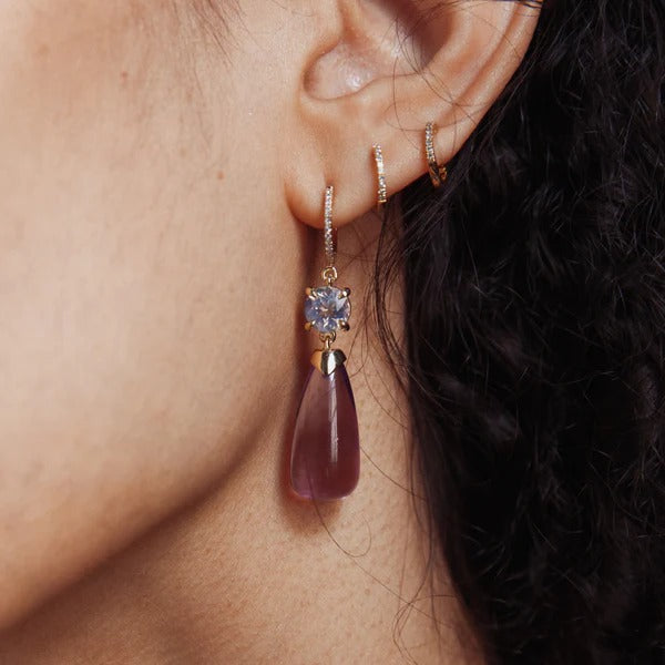 Amethyst & Moonstone Drops