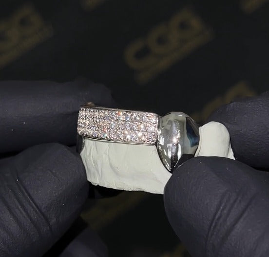 Iced VVS Moissanite 3 Row Grillz