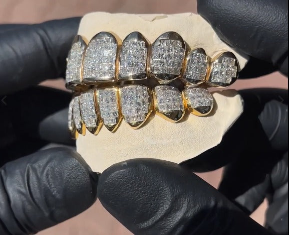 Invisible Set Princess Cut VVS Moissanite Grillz