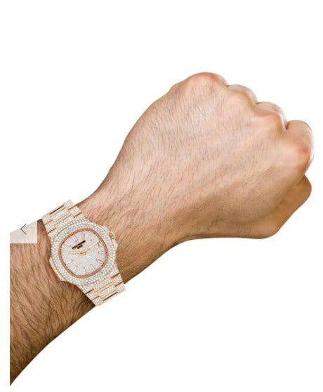 Diamond Patek Philippe Nautilus | 18K Rose Gold