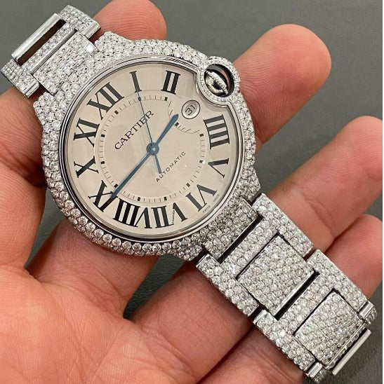 cartier watch moissanite watch vvs d color pass diamond tester