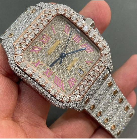 cartier watch moissanite watch vvs d color pass diamond tester