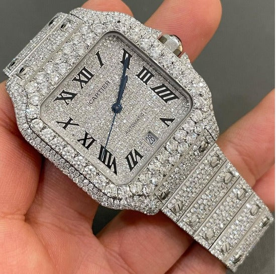 cartier watch moissanite watch vvs d color pass diamond tester