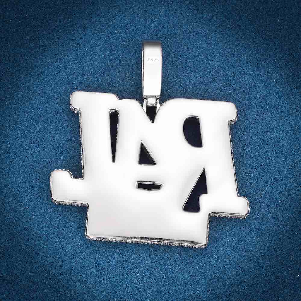 “R4L” Custom Moissanite Pendant – Iced Out Diamond-Look Personalized Hip Hop Necklace Jewelry