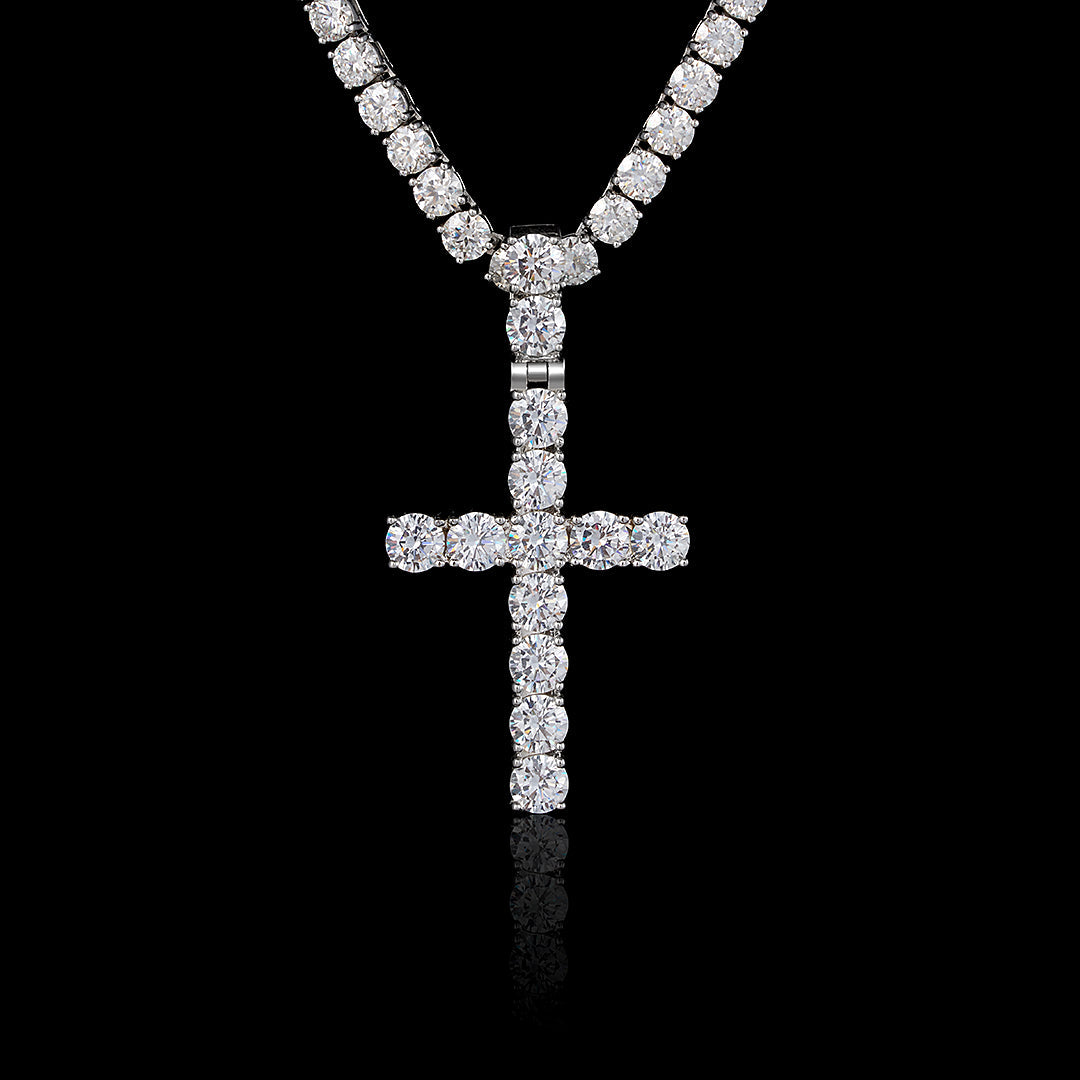 MW Premium VVS Moissanite 925 Sterling Jesus Charm Pendant Hip Hop MW_P1009