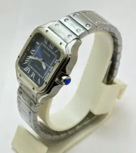 "Carti Santos 100 36mm Blue Dial Women’s Steel Watch – Swiss ETA Automatic Movement 1:1 Super Clone Luxury Replica"