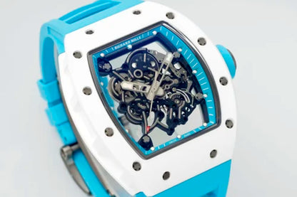 "Richa Mille RM055 Blue Ceramic Skeleton Dial 42mm Men’s Watch – Swiss ETA Automatic Movement 1:1 Super Clone Replica"