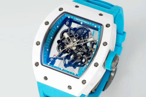 "Richa Mille RM055 Blue Ceramic Skeleton Dial 42mm Men’s Watch – Swiss ETA Automatic Movement 1:1 Super Clone Replica"