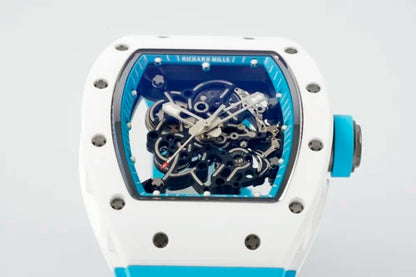 "Richa Mille RM055 Blue Ceramic Skeleton Dial 42mm Men’s Watch – Swiss ETA Automatic Movement 1:1 Super Clone Replica"