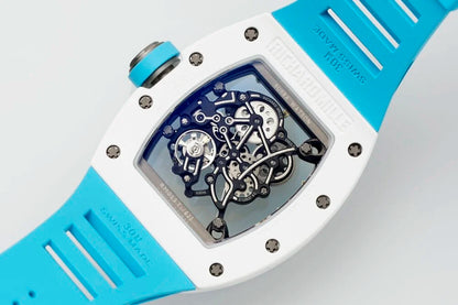 "Richa Mille RM055 Blue Ceramic Skeleton Dial 42mm Men’s Watch – Swiss ETA Automatic Movement 1:1 Super Clone Replica"