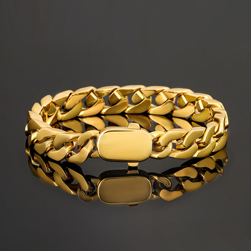 "10mm Moissanite Stainless Steel Miami Cuban Link Bracelet – Iced Out VVS Diamond-Look Hip Hop Jewelry for Men & Women"