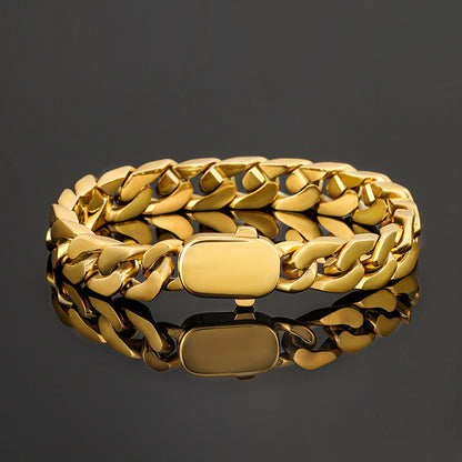 "10mm Moissanite Stainless Steel Miami Cuban Link Bracelet – Iced Out VVS Diamond-Look Hip Hop Jewelry for Men & Women"