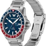 "Emporio Armani AR11590 Diver GMT Blue Dial 43mm Men’s Watch – Japanese Automatic Movement 1:1 Super Clone Replica"