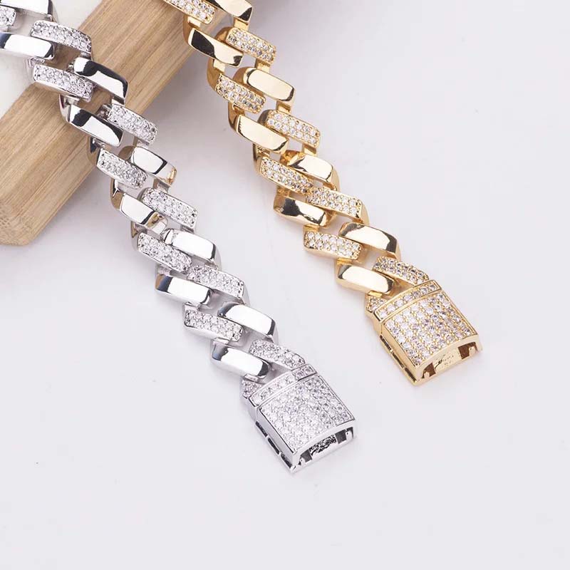 "10mm Moissanite Cuban Link Bracelet – Iced Out VVS Diamond-Look Hip Hop Jewelry for Men & Women"