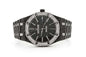 Full Iced Out Black and White VVS Diamond Men's Watch, Stainless Steel Black Gold Plated 42mm – Luxury Chronograph