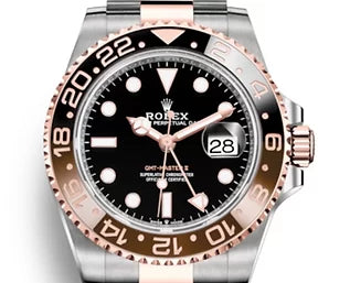 "Ro GMT-Master II 40mm Black Dial Root Beer PR151515 Luxury Watch – Swiss ETA Automatic 1:1 Super Clone Replica"