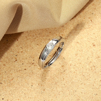 "Artificial Elegant Mystic Stone Ring for Women | Gold-Plated Adjustable Fashion Jewelry"