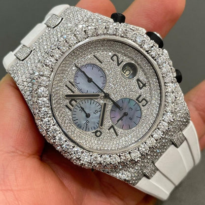 MW Classic Round Dial VVS Moissanite Watch Iced Out Hip Hop Watch MW_AP1051