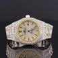 Elegant Iced-Out Moissanite Watch for Men – Sapphire Crystal Glass, Luxury Bling Timepiece with Ultimate Shine & Style