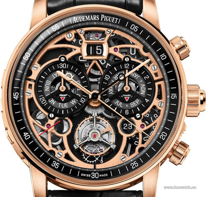 "A P Ultra-Complication Universelle 42mm 26398OR.OO.D002CR.99 Rose Gold Skeleton Dial Luxury Watch – Swiss ETA Automatic 1:1 Super Clone Replica"