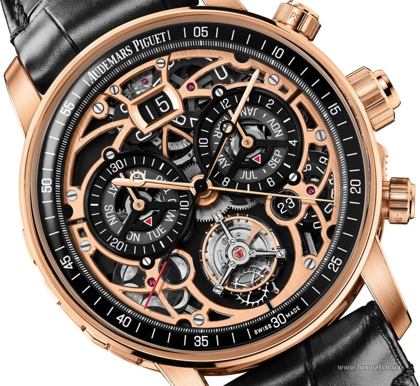 "A P Ultra-Complication Universelle 42mm 26398OR.OO.D002CR.99 Rose Gold Skeleton Dial Luxury Watch – Swiss ETA Automatic 1:1 Super Clone Replica"