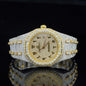 Luxury Moissanite Watch – Iced-Out, Arabic Numerals, Automatic Movement, Premium Bling Timepiece for Men