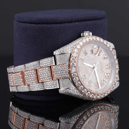 Elegant Fully Iced-Out Moissanite Watch – Business Style Luxury Timepiece for Men with Ultimate Shine & Sophistication