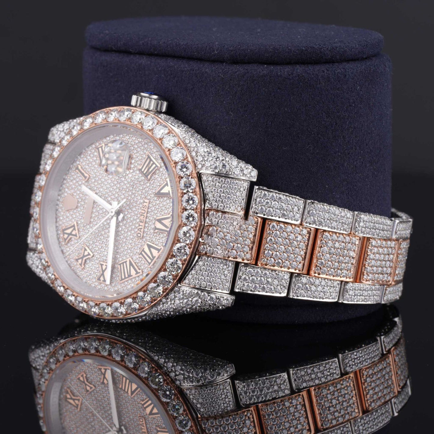 Elegant Fully Iced-Out Moissanite Watch – Business Style Luxury Timepiece for Men with Ultimate Shine & Sophistication