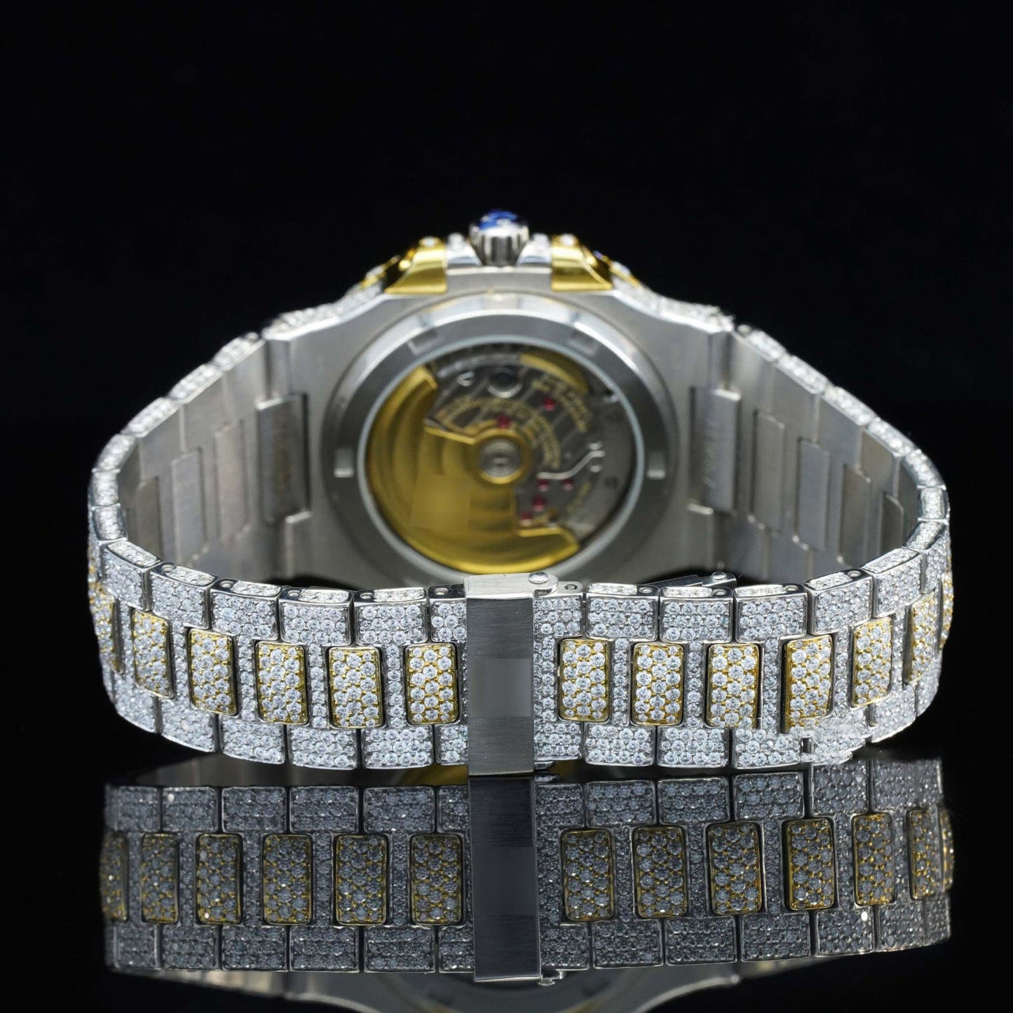 Amazing Men’s Moissanite Watch – Fully Iced-Out Luxury Bling Timepiece for Ultimate Style & Shine