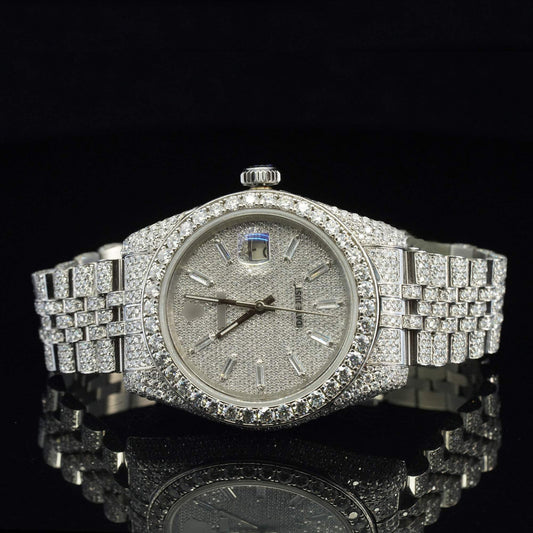 Excellent Moissanite Diamond Iced-Out Watch – Luxury Timepiece with Chroma light Display & Ultimate Shine