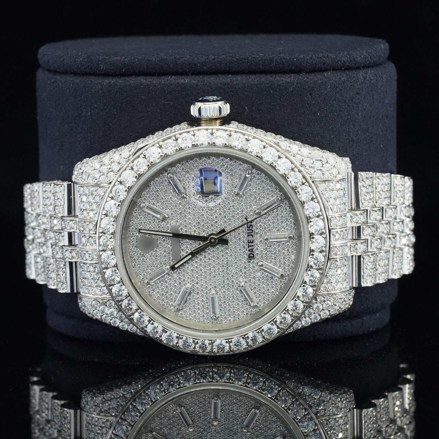 Excellent Moissanite Diamond Iced-Out Watch – Luxury Timepiece with Chroma light Display & Ultimate Shine