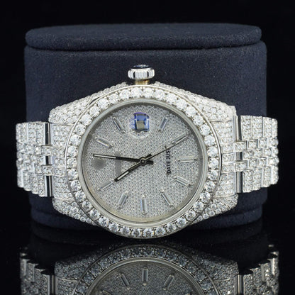 Excellent Moissanite Diamond Iced-Out Watch – Luxury Timepiece with Chroma light Display & Ultimate Shine