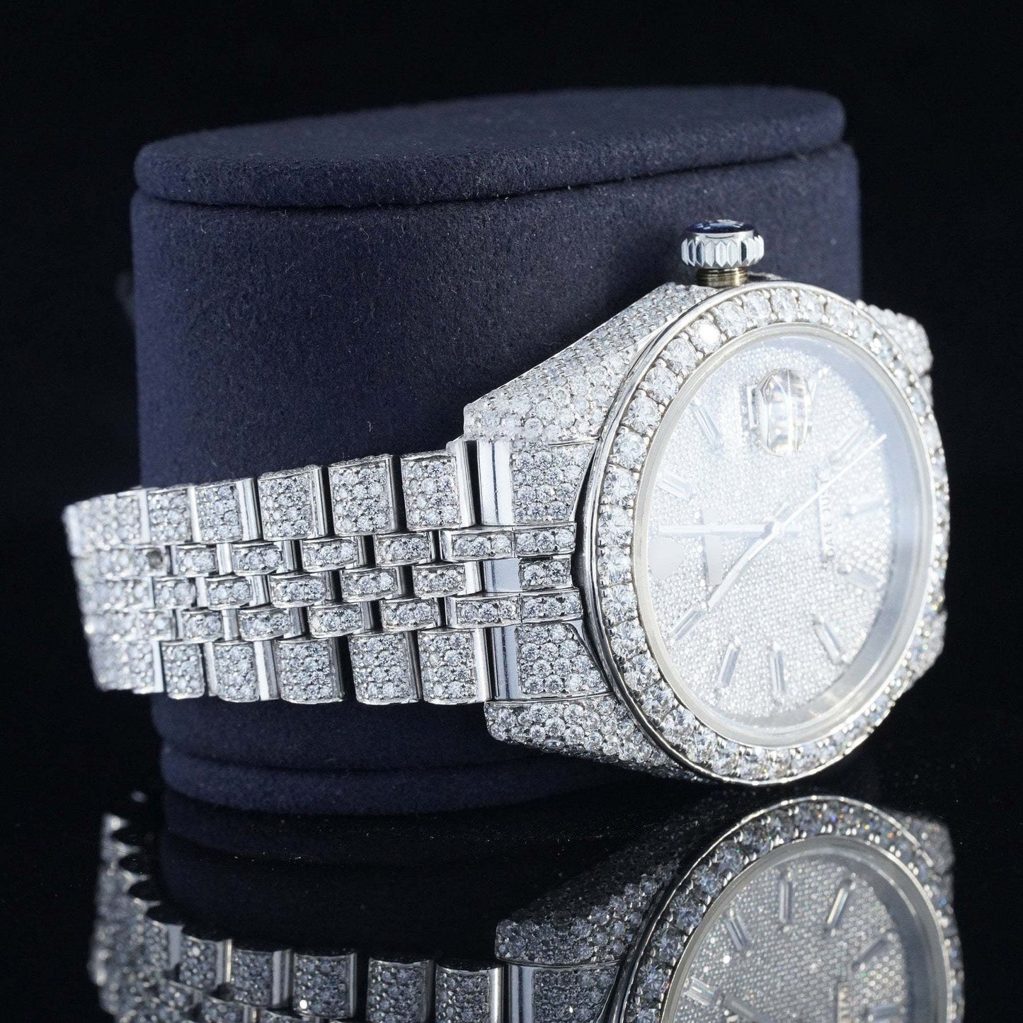 Excellent Moissanite Diamond Iced-Out Watch – Luxury Timepiece with Chroma light Display & Ultimate Shine